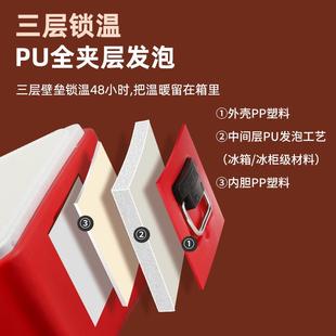 商保温箱冷30622藏箱饭保温箱摆摊温专用分菜格大容量外卖保桶用