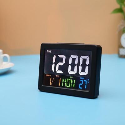 彩闹FQVV8_16色大幕0LCD电子屏钟台钟带温度钟学生闹钟G200复显酬