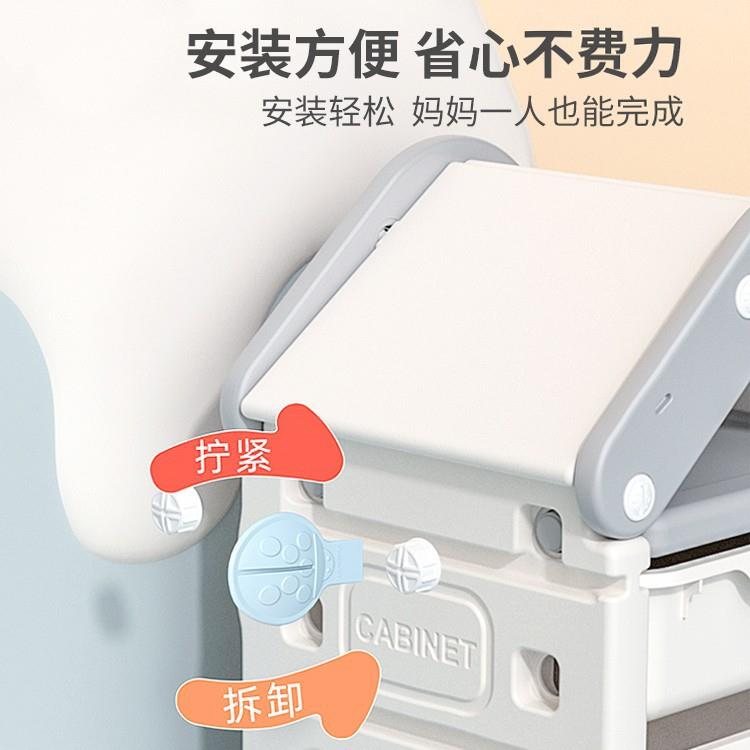 儿童玩具收纳架宝宝分类整理架多层书架二合一稳固柜子置物架