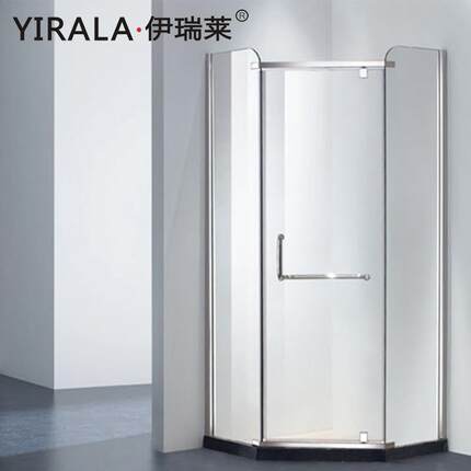 酒店家用钻门淋石型钢玻璃淋浴房化一体式隔断单开不锈钢型材810