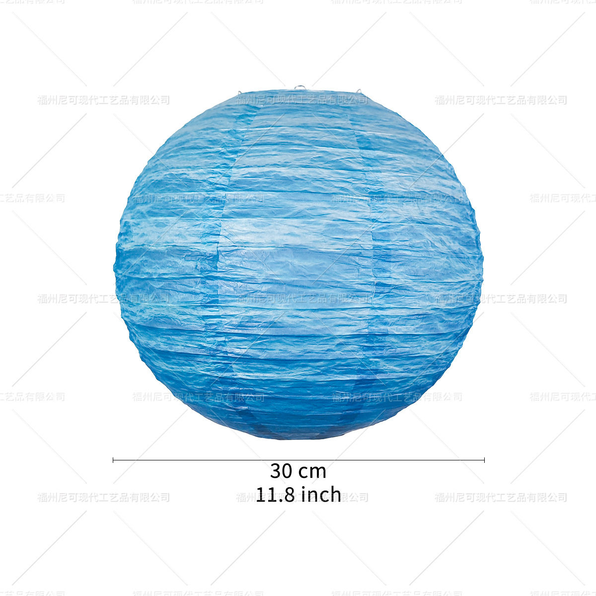 海水灯笼海洋主题悬挂纸灯笼装饰儿童生日海底派对蓝色灯笼挂饰