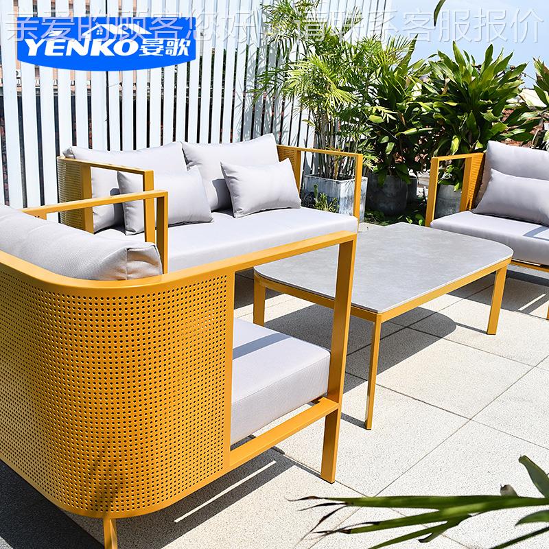 户防外沙发不锈钢水防店182晒酒庭院别墅花园阳台室外沙小区售楼