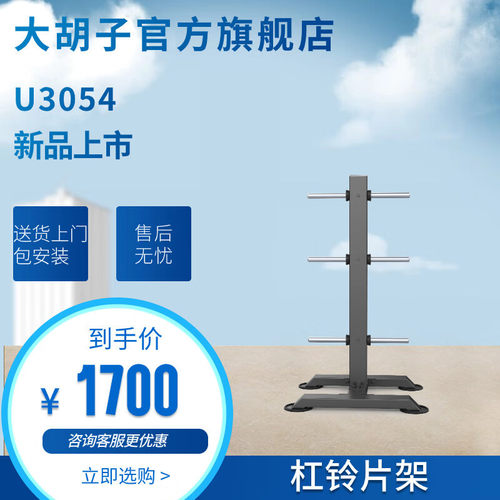 DHZ大胡子运动健身器材U3054铃片架家用商用锻炼健身房力量专用版
