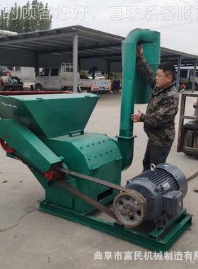 三相电自动进碎秸NLK料秆牧草粉机加厚片式饲料打碎机沙克龙碎锤