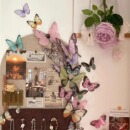 蝴蝶装 墙贴高级感3D立体创意婚庆氛围感网红打卡拍照区布置 饰软装