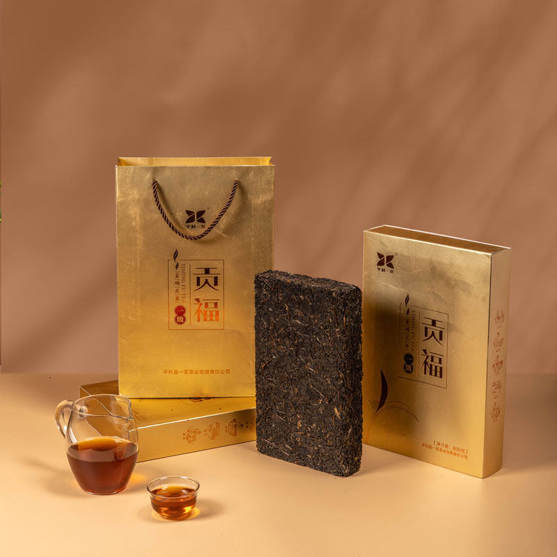 陕西金花茯砖茶一级贡茯正宗平利黑茶金花茯茶特产800克养生健康