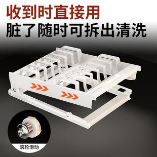 锈钢滑轮碗碟收纳架厨橱内置物房不架抽屉拉篮抽拉碗盘柜ltao8SMT