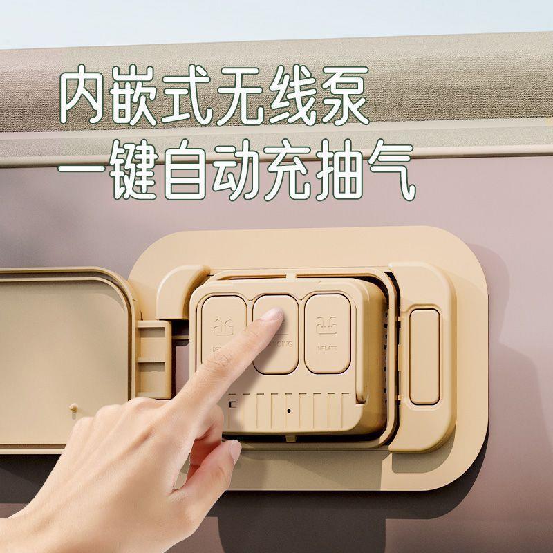 充气床垫家用充气床打地铺户外露营加高气垫床全自动充气可折叠床