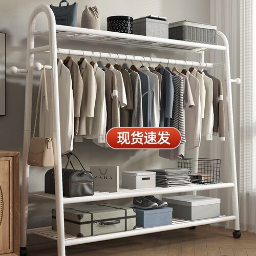 结实耐用全钢架衣柜衣帽架
