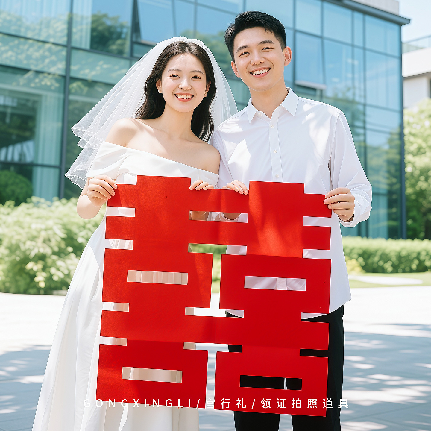 领证登记拍照道具日期订婚结婚仪式感物品跟拍小物件拍摄喜字