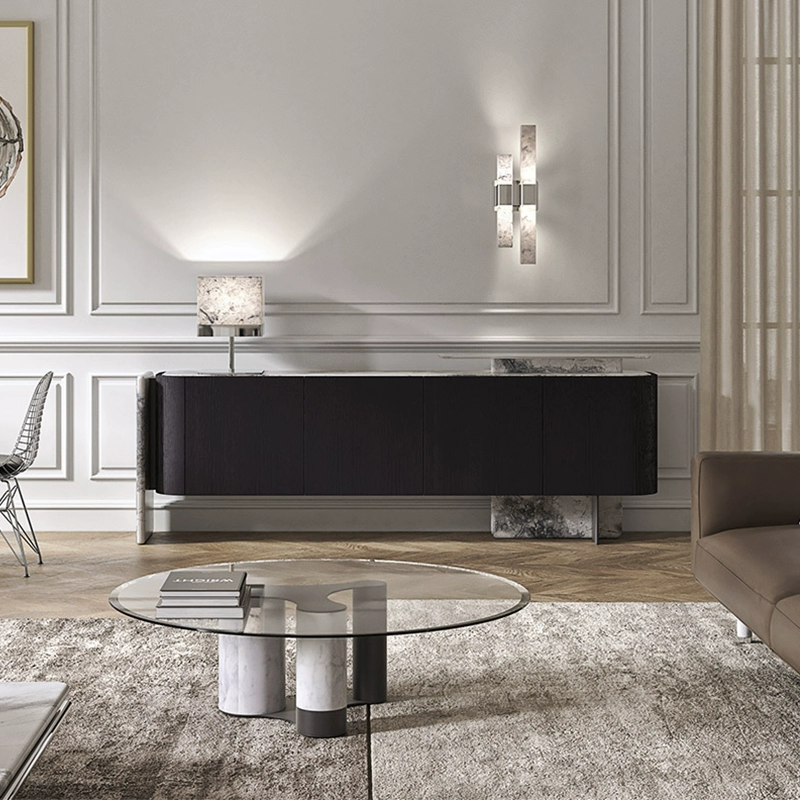 大理石餐边柜轻奢储物柜