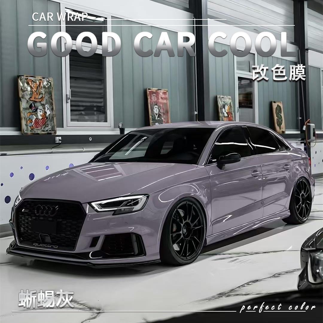 PET蜥蜴灰汽车改色膜全车膜车身贴膜整车膜全车衣漆面保护膜改装
