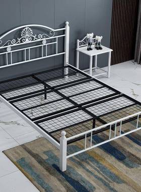 叠艺亿IXW铁床铁架床铁床实床腿钢木结构.2加厚管高度可调木节150