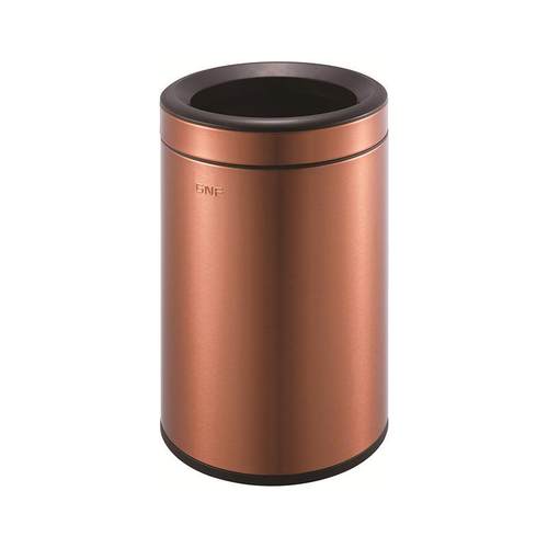 方升68升0升12升南不锈钢无盖防指纹圆形SF6-Y01垃圾桶办公室GN1F