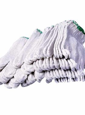 3Y54F1线纱手套纱手套耐磨加厚劳保棉线工T作用白色NBJ男V女士便