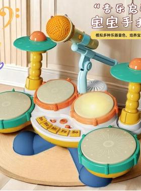 打孩鼓乐器婴儿架子鼓儿童鼓敲一鼓小鼓宝玩具EHR13岁小打宝击手
