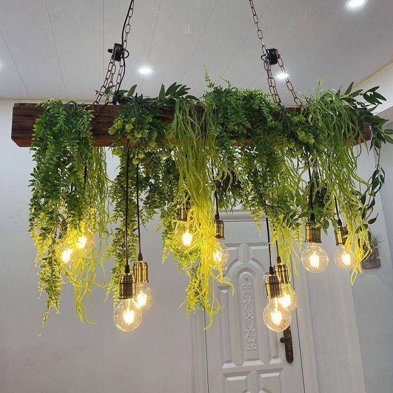 吧台吊灯店个性创物意橱窗主题餐厅餐桌酒吧台花NZR用烘焙植商吊