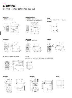 ABB热过载继电器TA200ADU1250T200DU175483TA200DU00