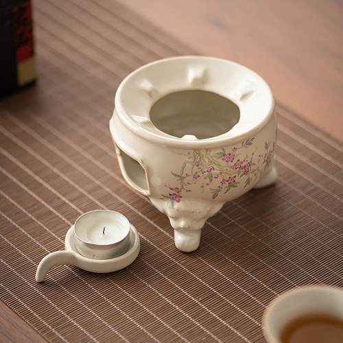 翔汝温茶炉温茶器小火炉保温暖茶晨器蜡烛CX-TLH3具底座煮茶壶茶