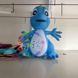充气卡商通外大型游乐氛YQW围蓝色龙人偶户气公仔模场广场景区美