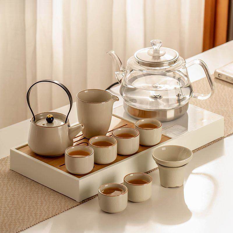 茶盘家用茶具套一FOS烧体一整套上全自动装水壶底水部新款待客泡