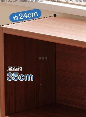 架子落地置物书架客厅家用柜储物矮柜格子柜卧室HYB收纳柜简易书