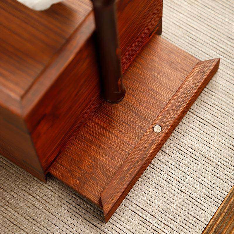 竹制提式抽纸盒创意福纸巾盒新中禄式收实纳PIH摆件客手厅木餐巾