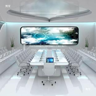 烤漆会议升桌降无纸功办公桌大型多能化无品牌/条形桌会议室桌椅