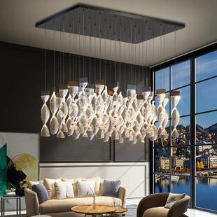 客厅灯轻奢复空式 创 MC202楼l灯oft楼梯间长吊现代大简约挑厅新款