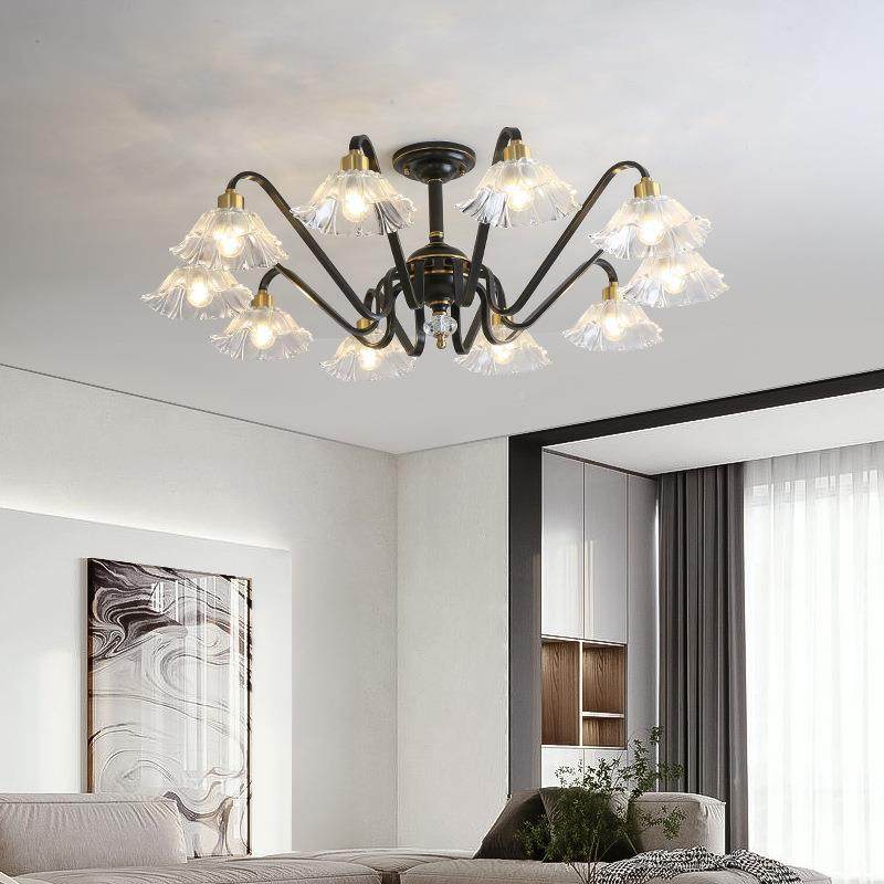 全铜轻奢灯客厅灯美吊式简约大餐厅卧室厅灯欧75127灯式吸顶主卧,家装灯饰光源,智能吊灯,淘宝优惠券,粉丝福利购,淘宝优惠卷