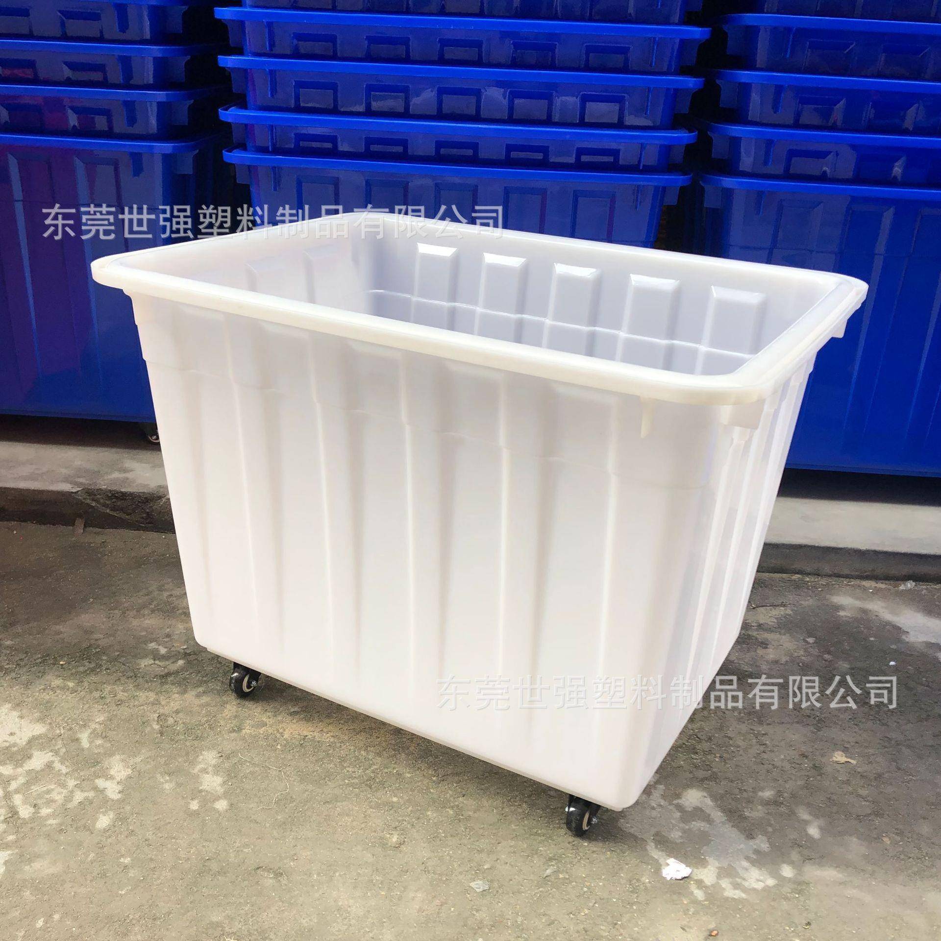 带轮水箱服装厂房收纳箱运输周转箱00升塑料水箱高强度加厚400升