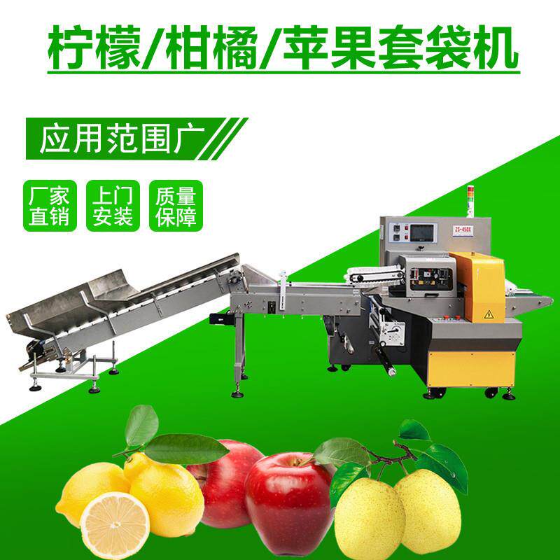 水果包装机厂家福九盛盈柑橘柠檬火龙果套袋包装机