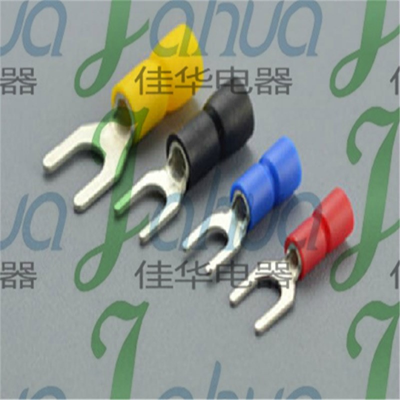 SV3.5-5 预绝缘端头 铜鼻子 叉形H接头 冷压接线端子 0.8厚