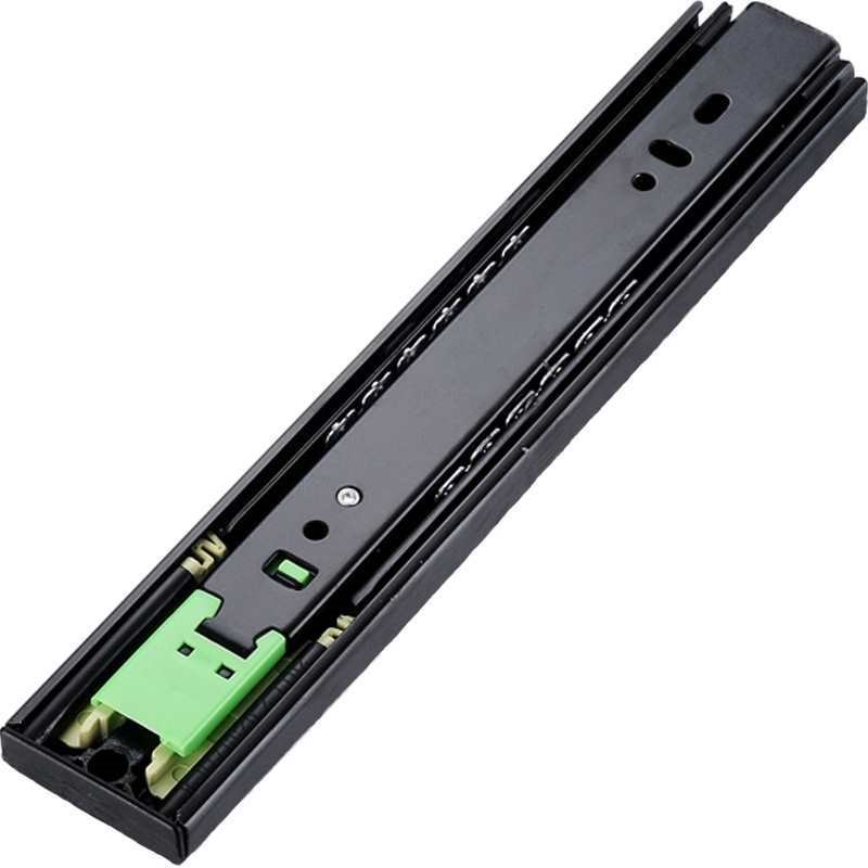 超短6寸8寸三节反弹导p轨免拉手自弹滑轨按弹触碰路轨侧装轨道20c