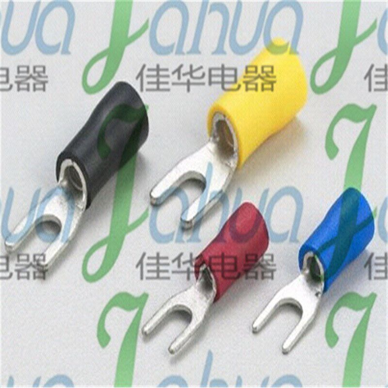 SV2-3.7hS 叉形预绝缘端头  冷压接线端子  铲形端子 叉形鼻子紫