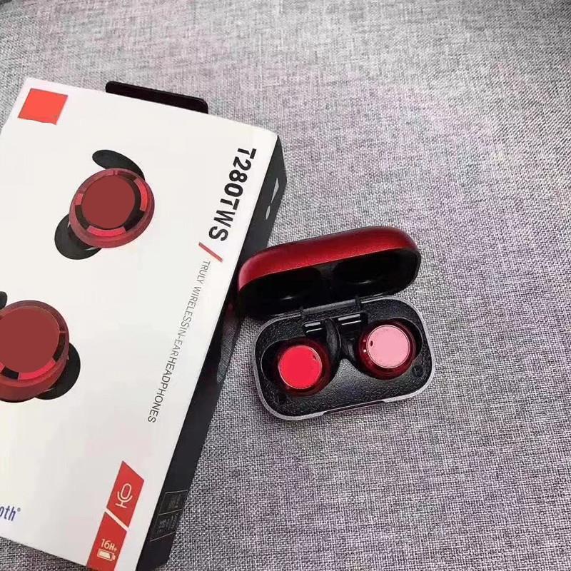 爆款T280真无线TWS蓝牙耳机入耳式5.0无线迷你充电仓运动耳机