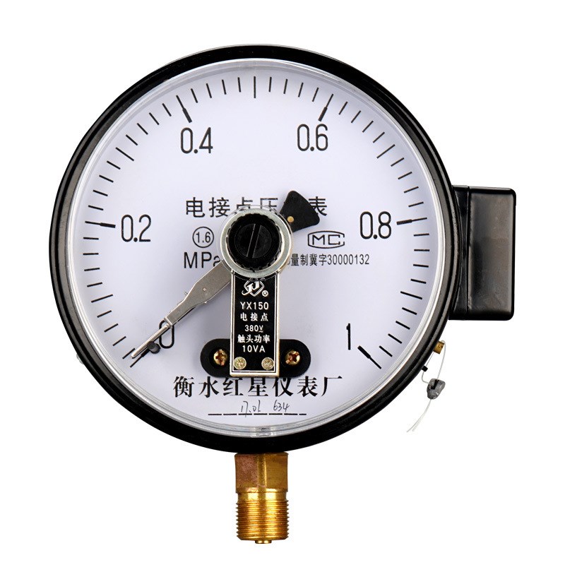 YXC-150电接点压力式0-1.0z/1.6mpa气压表水压表油压开关控制器