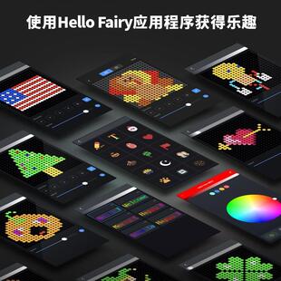 饰氛围灯app调节插电款 LED智能皮线窗帘灯RGB遥控圣诞装 皮线灯串