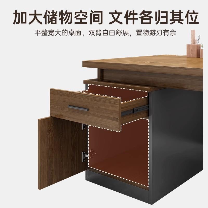 办公桌台式老板桌简约现代家用电脑桌子员工位书桌办公室桌椅组合