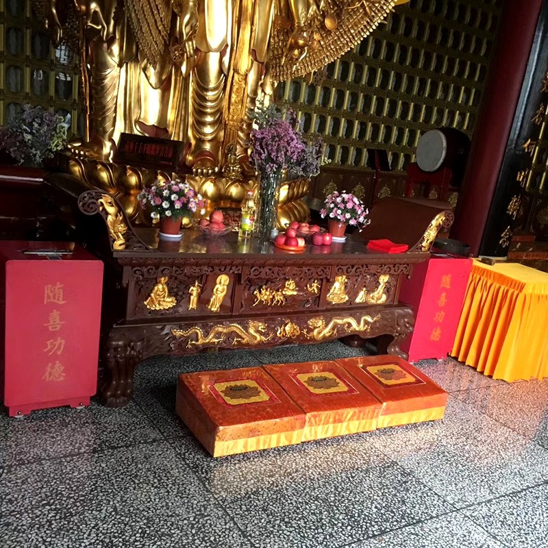 ?拜垫跪垫家用磕头拜佛垫加厚B实木莲花拜凳拜椅寺院打坐禅修