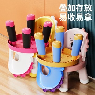 儿童凳子靠背小椅叫叫椅宝宝凳子吃饭椅儿童加厚餐椅家用防滑凳子