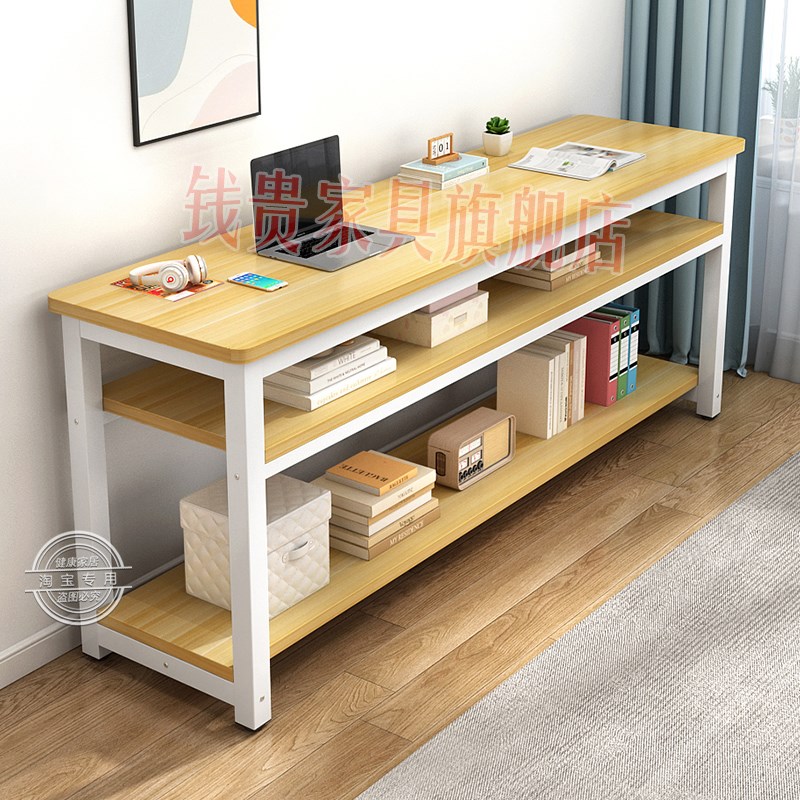 长条桌窄桌c阳台卧室靠窗简易书桌家用小桌子长方形床边实木电脑