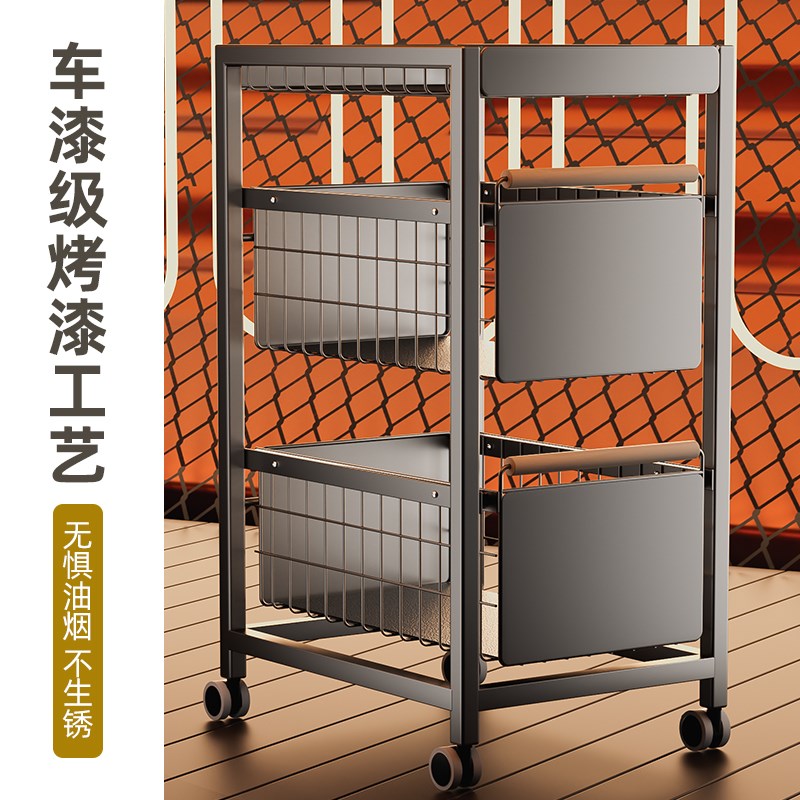 厨房蔬菜置物g架小推车抽屉式果蔬收纳夹缝收纳多层菜篮子置物架