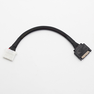 SATA转大4P转接线 电源连接线 公头15P转IDE 串口转并口4D 铜芯线