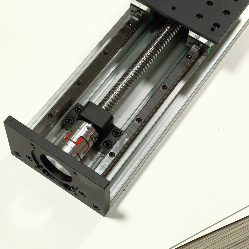 150宽重型双线轨直线导轨滑台双向正H反牙滚珠丝杆自动手轮摇模组