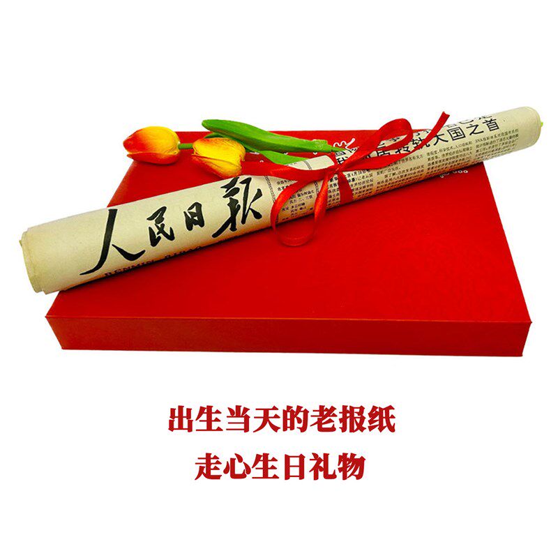 生日旧报纸出生当天人民日报怀旧送爱人对象男女朋友创意礼物1980,节庆用品/礼品,生日报,淘宝优惠券,粉丝福利购,淘宝优惠卷