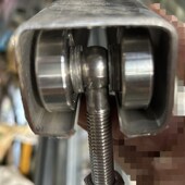 C50 双轴承吊轮耐腐蚀 304材质不锈钢推拉门移门滑轮吊轨滑轨