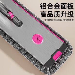 尼尔拖把家用2AZH0免25新款人手洗雪平板铝合金懒一拖净干湿两用