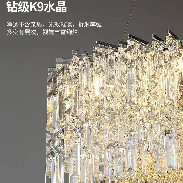 轻奢水晶吊灯客厅卧室餐厅现代简约别墅高档奢华大气意式中山灯具
