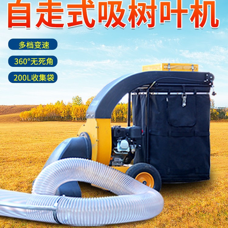 手推自走吸树叶机园林环卫